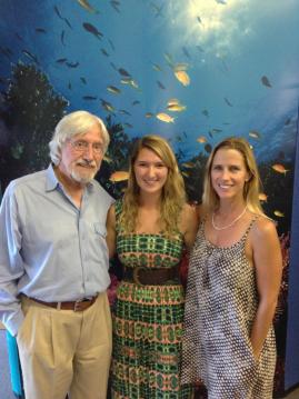 Jaclyn Mandoske with Jean-Michel Cousteau and Holly Lohuis