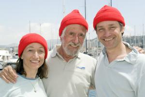 Céline, Jean-Michel and Fabien Cousteau